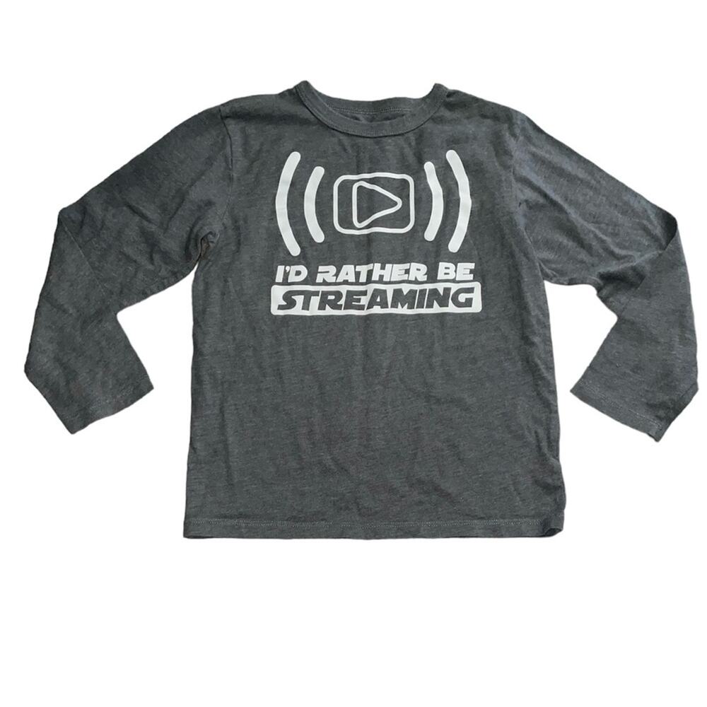 The Children’s Place Gray & White Long Sleeve T-Shirt